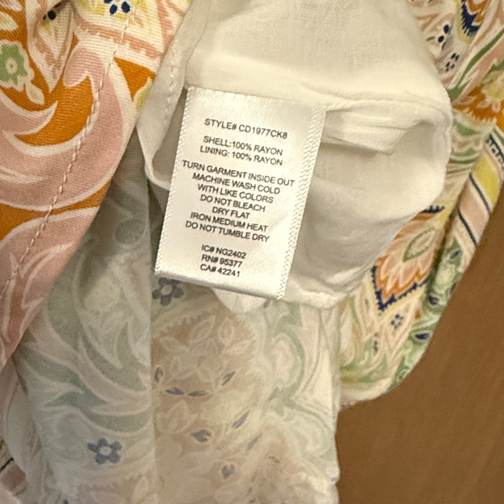 Sanctuary Multicolor Paisley Dress NWT - Picture 6 of 6
